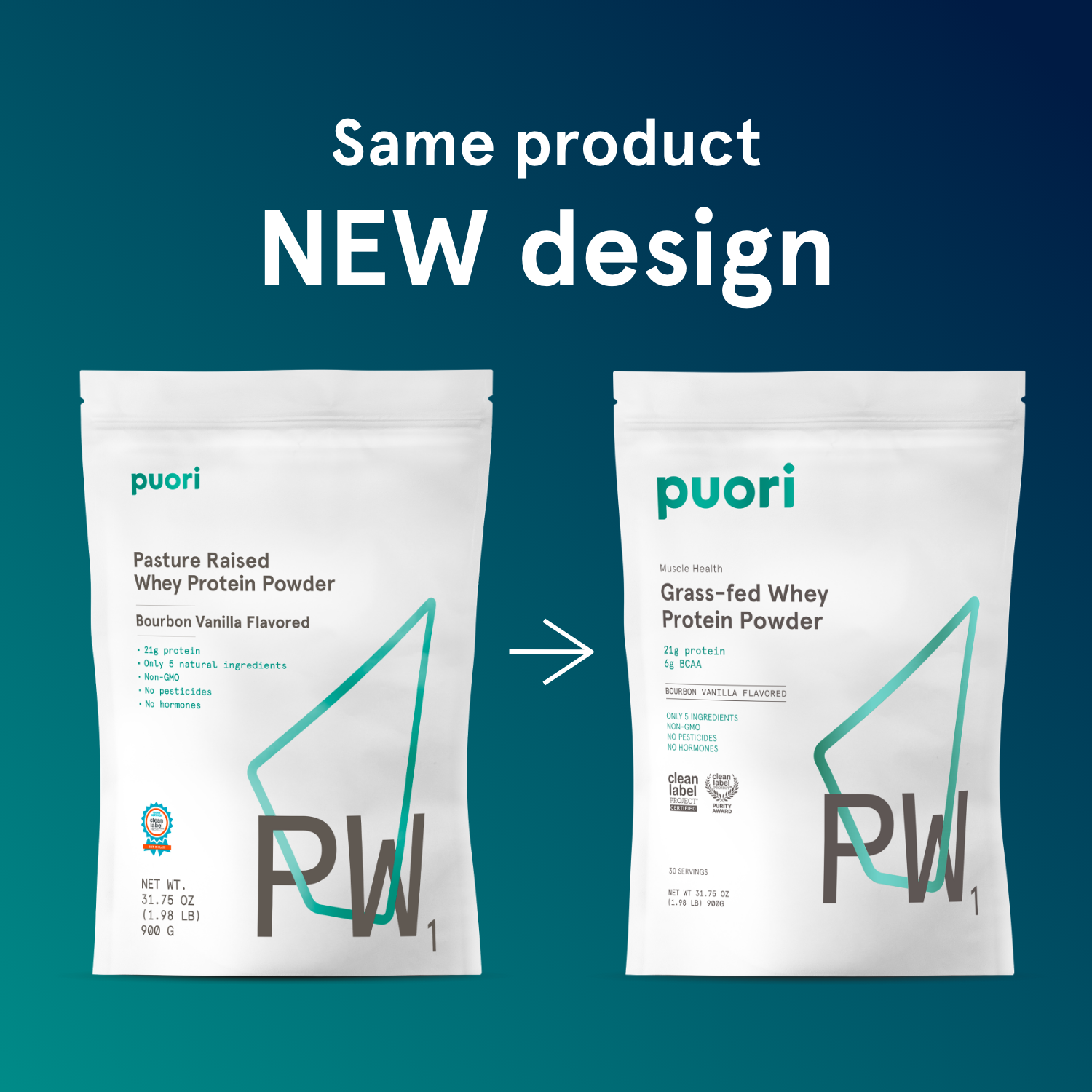 PW1 - Grass-fed Whey Protein with Bourbon Vanilla